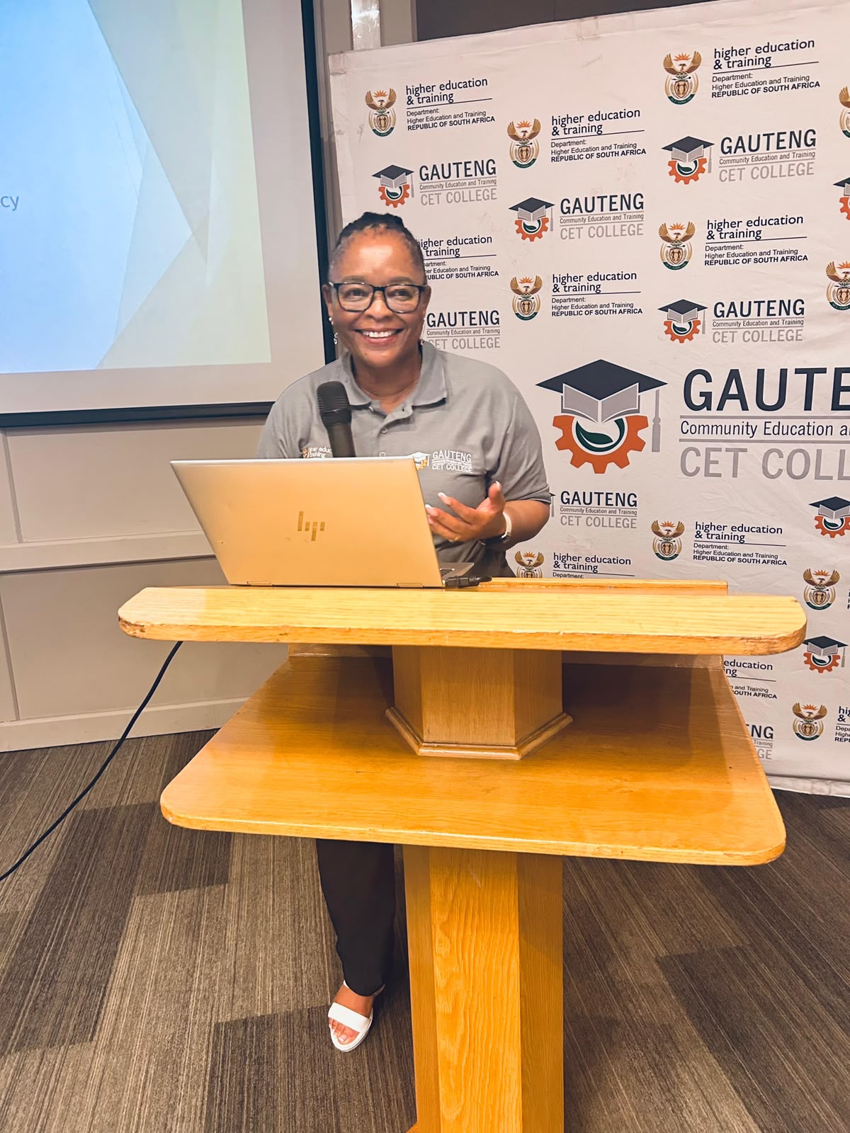 Mrs F.M. Chechile — Acting Principal, Gauteng CET College